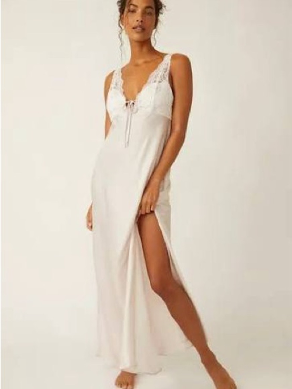 Free People Countryside satin slip maxi dress